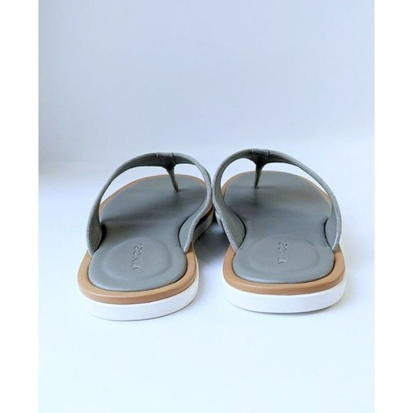 NWT Vince ​Dean Men\'s Thong Toe Smoke Suede Sandals Size 9 M (MSRP $195) main image 5
